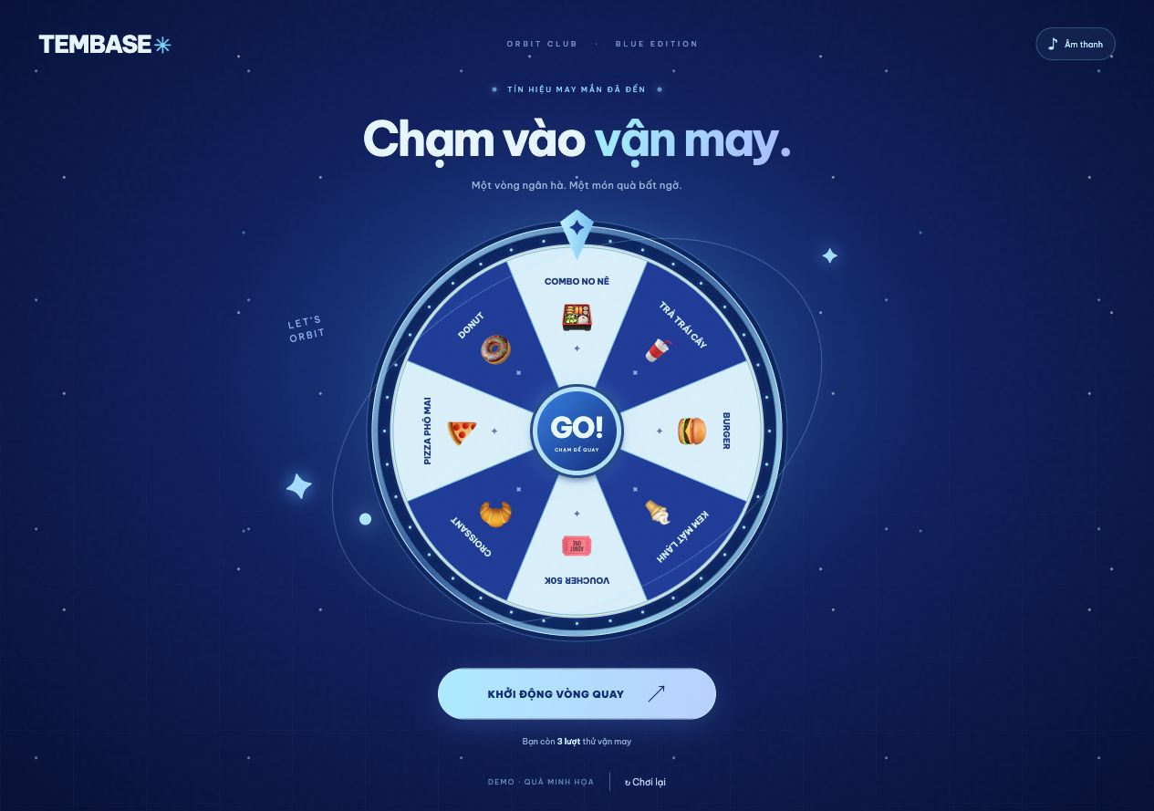 Giao diện mẫu Blue Orbit