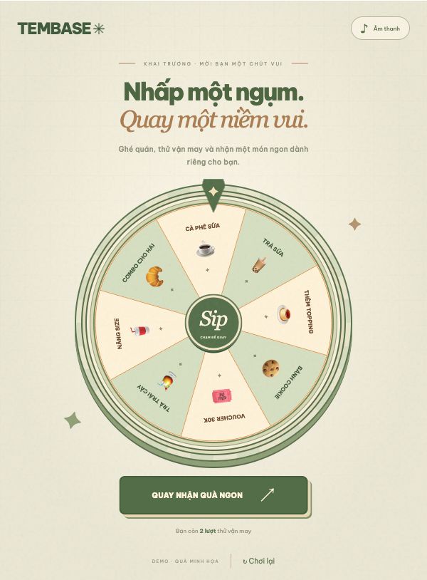 Giao diện Sip & Spin