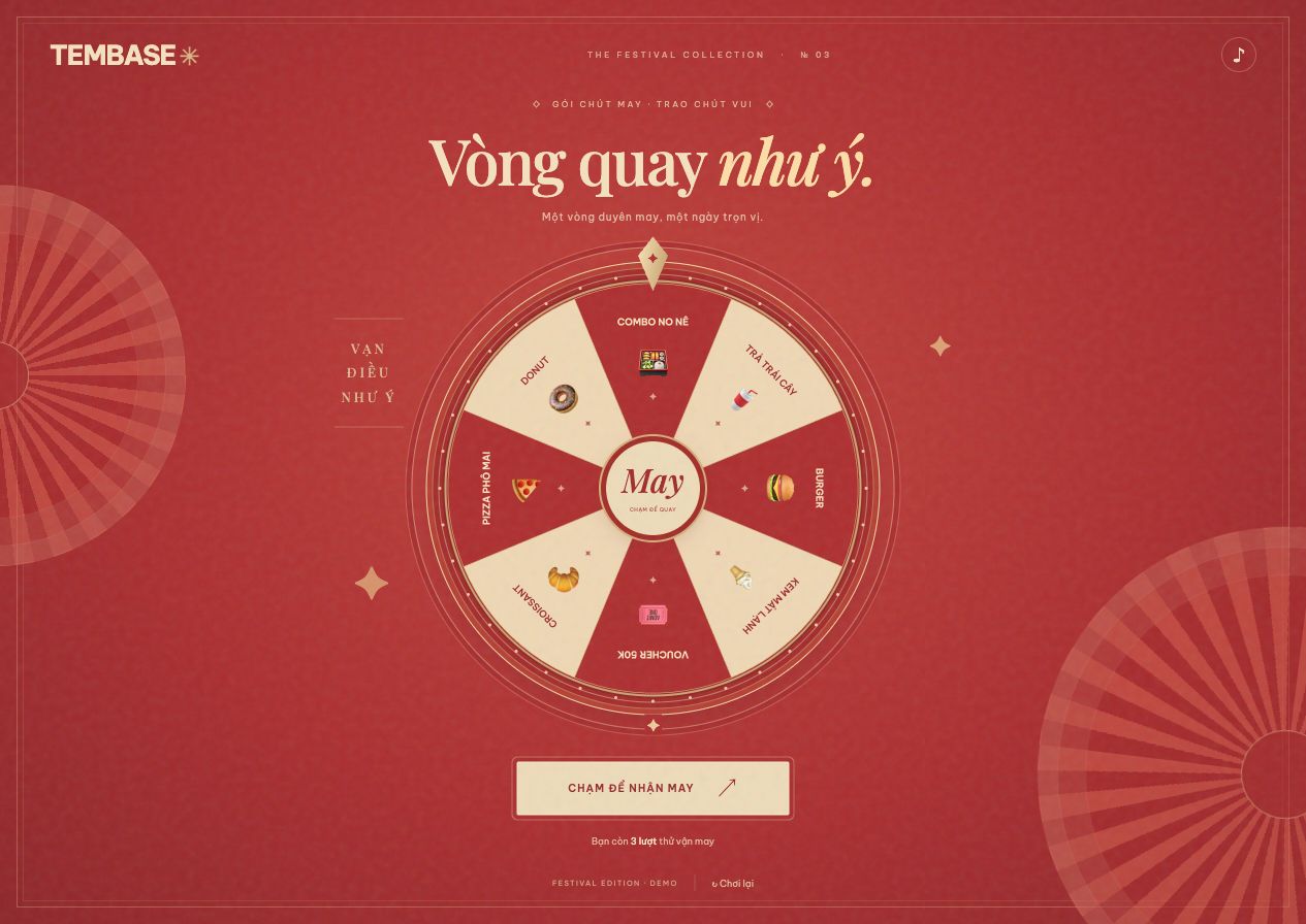 Giao diện mẫu Festival